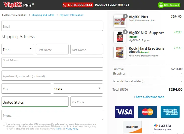 VigRX Plus Secure Checkout 